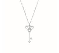 dKeniz Anhänger mit Kette 925/- Sterling Silber Zirkonia Damen