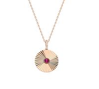 dKeniz Anhänger mit Kette 925/- Sterling Silber Zirkonia 42+3cm Damen