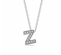 dKeniz Anhänger mit Kette 925/- Sterling Silber Zirkonia bunt 40cm+3cm Damen