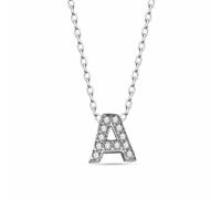 dKeniz - Anhänger mit Kette 925/- Sterling Silber Zirkonia bunt Charms & Kettenanhänger 1 ct Weiss Damen