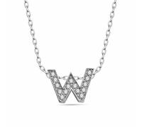 dKeniz Anhänger mit Kette 925/- Sterling Silber Zirkonia bunt 40cm+3cm Damen