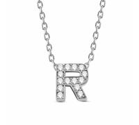 dKeniz - Anhänger mit Kette 925/- Sterling Silber Zirkonia bunt Charms & Kettenanhänger 1 ct Weiss Damen