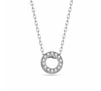 dKeniz Anhänger mit Kette 925/- Sterling Silber Zirkonia bunt 40cm+3cm Damen