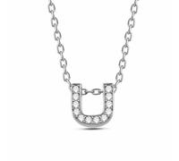 dKeniz - Anhänger mit Kette 925/- Sterling Silber Zirkonia bunt Charms & Kettenanhänger 1 ct Weiss Damen