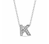 dKeniz Anhänger mit Kette 925/- Sterling Silber Zirkonia bunt 40cm+3cm Damen