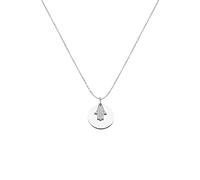dKeniz Anhänger mit Kette 925/- Sterling Silber Zirkonia weiß 42+3cm Damen