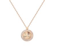 dKeniz Anhänger mit Kette 925/- Sterling Silber Zirkonia weiß 42+3cm Weiss Damen