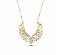 dKeniz - Anhänger mit Kette 925/- Sterling Silber Zirkonia weiß Charms & Kettenanhänger 1 ct Weiss Damen