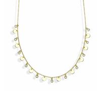 dKeniz Anhänger mit Kette 925/- Sterling Silber Zirkonia weiß 42 cm + 3cm Damen