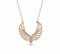 dKeniz - Anhänger mit Kette 925/- Sterling Silber Zirkonia weiß Charms & Kettenanhänger 1 ct Weiss Damen