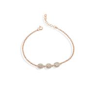 Dkeniz Armband 925/- Sterling Silber rosévergoldet Pure Elegance Einheitsgröße