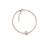 Dkeniz Armband 925/- Sterling Silber rosévergoldet Solitär Einheitsgröße
