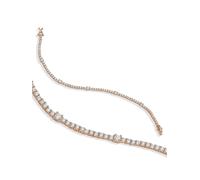 Dkeniz Armband 925/- Sterling Silber rosévergoldet Tennisarmband Einheitsgröße