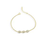dKeniz - Armband 925/- Sterling Silber Zirkonia weiß Armbänder & Armreife 1 ct Weiss Damen