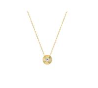 Dkeniz Halskette 925 Sterling Silber Zirkonia Weiß Einheitsgröße