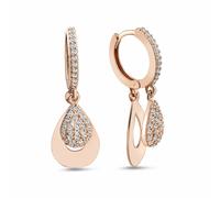 dKeniz Ohrhänger 925/- Sterling Silber Zirkonia weiß Rosé Damen