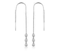 dKeniz Ohrhänger 925/- Sterling Silber Zirkonia weiß Weiß Damen