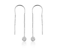 dKeniz Ohrhänger 925/- Sterling Silber Zirkonia weiß Weiß Damen