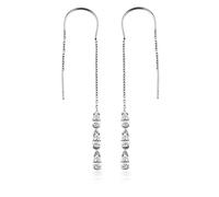 dKeniz Ohrhänger 925/- Sterling Silber Zirkonia weiß Weiß Damen