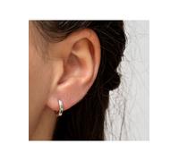 Dkeniz Ohrringe Silber 925 rhodiniert 12mm Durchmesser Einheitsgröße