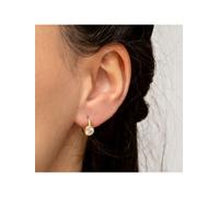 dKeniz - Ohrringe 925/- Sterling Silber Zirkonia weiß Creolen 1 ct Weiss Damen