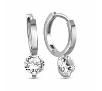 dKeniz - Creolen 925/- Sterling Silber Zirkonia weiß 1 ct Weiss Damen