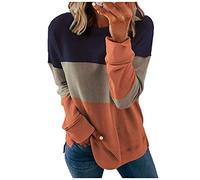 DKLOVIFU Blitzangebote des Tages Streifen Druck Pullover Winter Outfit Damen Damen Pullover Sale Hoodie Damen Pullover mit Kapuze Backprint Kapuzenpullover, Sweatshirt Damen Oversized