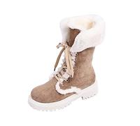 DKLOVIFU Chelsea Boots Schwarze Schuhe Damen Mit Absatz Schnürboots Damen Stiefeletten Absatz Damen Schuhe Damen Stiefeletten Sommer Stiefeletten Damen Weit Stiefeletten Cognac Damen