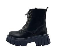 DKLOVIFU Chelsea Boots Stiefeletten Grau Damen Stiefeletten Damen Flach Stiefeletten Für Damen Schwarz Warme Stiefeletten Damen Damen Plateau Stiefeletten Damen Stiefeletten Schwarz Mit Absatz