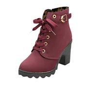 DKLOVIFU Cowboy Stiefeletten Damen Festival Schuhe Damen Stiefel Boots Damen Schuhe Stiefeletten Boots Braun Stiefeletten Schuhe Damen Platteau Stiefelette Damen