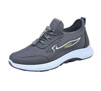 DKLOVIFU Hausschuh Herren Modische Herren Sneakers für den Flache Schuhe Leichte Atmungsaktive Flight Woven Mesh Schuhe Orthopädische Offen Latschen Sandalen