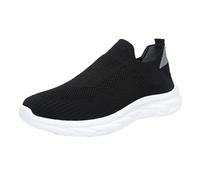 DKLOVIFU Herren Sandalen Modische Herren Sneakers für den Flache Schuhe Leicht Atmungsaktiv Gewebtes Mesh Herren Schuhe Stiefeletten Latschen Hausschuhe Pantoletten Schlappen