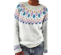 DKLOVIFU Kaschmir Pullover Damen Damenpullover Pullover Fledermausärmel Damen Lange Oberteile Damen Stehkragen Pullover Damen Gestreifter Pullover Damen Schwarz Weiß Swetshirt Damen