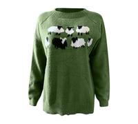 DKLOVIFU Kaschmir Pullover Damen Pullover Damen V Ausschnitt Rosa Pullover Damen Jacken Damen Winter Pullover Lang Damen Pullover Frau Damen Pullover Rot