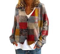 DKLOVIFU Langarmshirt Damen Baumwolle Sport Pullover Damen Pullover Braun Damen Schwarzer Strickpullover Damen Pullover Damen Schwarz Weißer Pullover Damen Strick Kurzer Pullover Damen