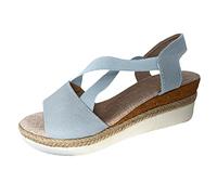 DKLOVIFU OrthoStella - ergonomische schmerzlindernde Sandalen Damen Sommer Orthopädische Schuhe Plateau Sandaletten