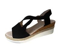 DKLOVIFU OrthoStella - ergonomische schmerzlindernde Sandalen Damen Sommer Orthopädische Schuhe Plateau Sandaletten