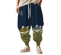 DKLOVIFU Pants Herren Track Pants Baggy Sportkleidung Herren Karierte Hose Trainingshose Baumwolle Herren Vintage Herren Sweatpants American Football Hose Jogginghose Baggy