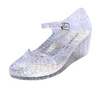 DKLOVIFU Sommerschuhe Damen Frauen Mode High Heel Kristall Keil Sandalen Gelee Farbe Atmungsaktive Riemen Business Damen 42 Sandalen Sommer Hausschuhe Damen