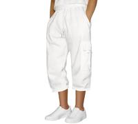 DKLOVIFU Taktische Hose Herren Alltagshose mit Elastischer Taille und Sport Lässig Einfarbig Lockere Lange Geile Hosen Cargohose Schwarz Cargo