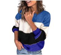 DKLOVIFU Winterpullover Damen Longpullover Damen Lässig für Leggings Chenille Pullover Damen Sweatshirts Damen Warmer Pullover Damen Thermo Pullover Damen Weiß Pullover Rot Damen
