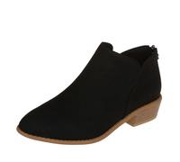 DKLOVIFU Winterschuhe Damen Stiefeletten Damen Cognac Leder Damen Stiefeletten Blau Fransen Stiefeletten Damen Gefütterte Damenstiefel Stiefeletten Damen Lila Winterschuhe Damen Stiefeletten