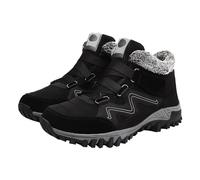 DKLOVIFU Womens Boots Winter Stiefel Damen Gefüttert Winter Stiefeletten Damen Schwarz Winterschuhe Damen Elegant Stiefelette Olive Damen Weiße Stiefel Damen Damen Stiefeletten Schwarz Warm