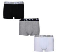 DKNY 3er Pack Herren Trunk Seattle Größe S - XL Black White Grey NEU, Größe:XL