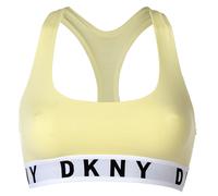 DKNY Damen Bustier - Bra, BH, Racer Back, Logo, einfarbig S Gelb