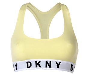 DKNY Damen Bustier - Bra, BH, Racer Back, Logo, einfarbig S Gelb