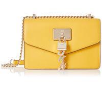 DKNY Damen Elissa Kleine Umhängetasche mit Logo-Charm Schultertasche, Sahara