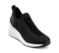 DKNY Damen Keeva Everyday Slip On Wedge Logo Sneaker, Black, 39 EU