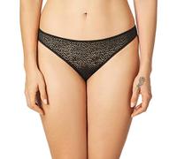 DKNY Damen Moderner Tanga mit Spitzenbesatz Stringhöschen, schwarz, X-Large
