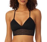 DKNY Damen Modern Lace Racerback Longline Bralette BH, schwarz, Large